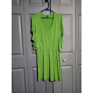 Beachcombers Coastal Threads green midi bat-wing dress